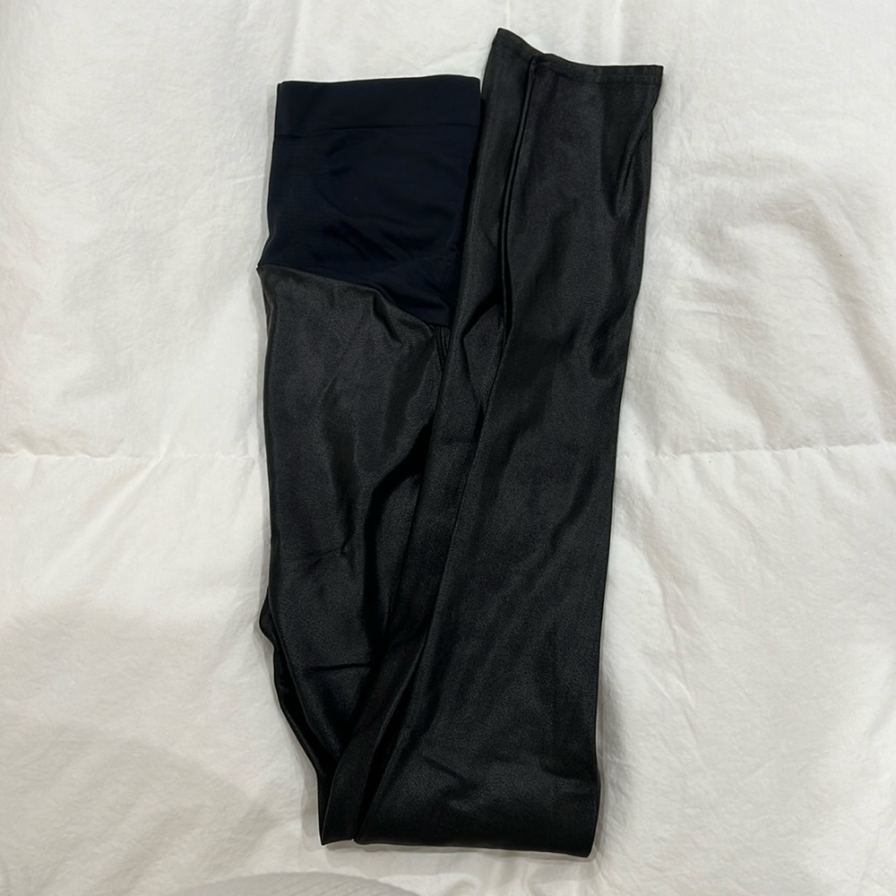 Spanx Maternity Faux Leather leggings